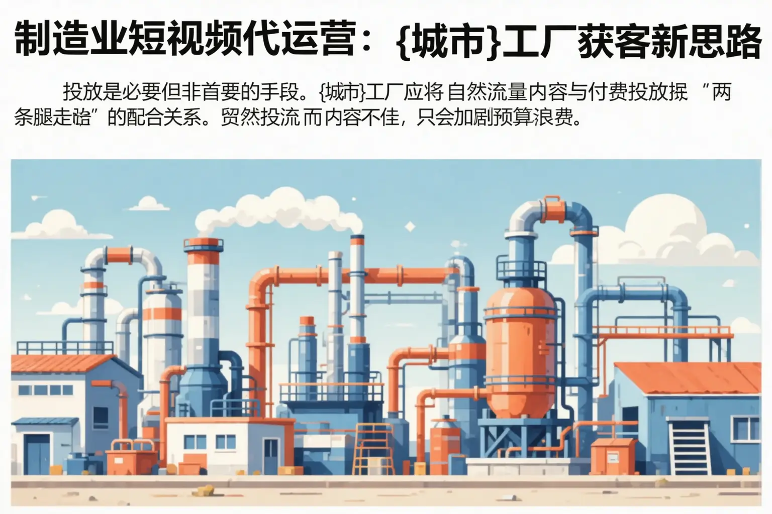 制造业短视频代运营：洪泽工厂获客新思路